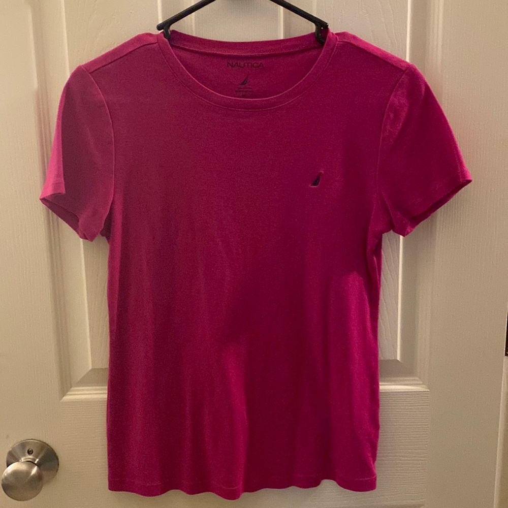 Nautical purple/pink t-shirt.